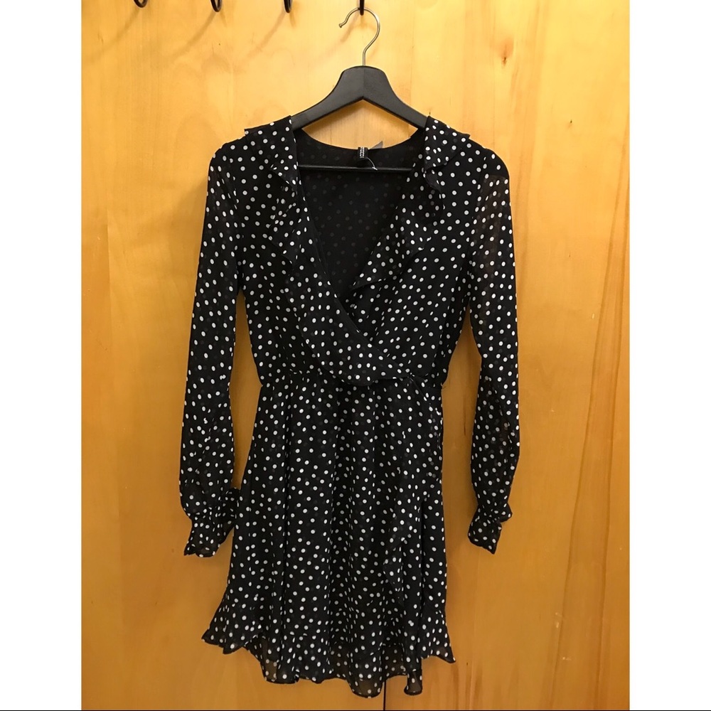 Flirty polka dot long sleeve dress from H&M